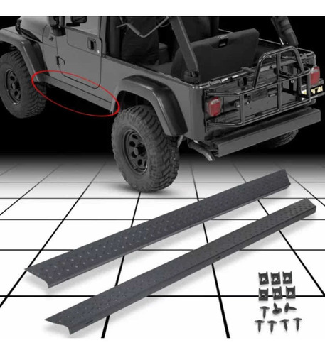 Estribos Body Armor Jeep Wrangler Tj 1997-2006 Foto 4