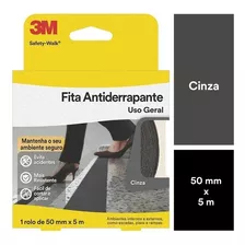 Fita Antiderrapante Safety-walk Cinza 50mm X 5m 3m