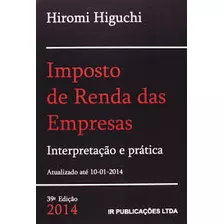 Livro Imposto De Renda Das Empresas 2014