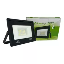 Refletor De Led Smd Holofote 30w Bivolt Luz Verde Ip66 - Green Age