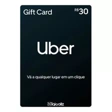 Cartão Pré-pago Uber Gift Card R$ 50 Reais Envio Imediato