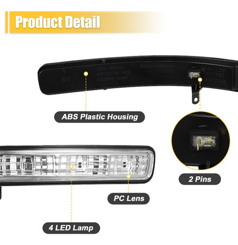 Luz Seal Giro Espejo Derecho Para Ford Explorer 2011-2019 Foto 4