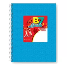 Cuaderno Con Espiral 21.27 Rayado 60h Laprida Ab7 Celeste