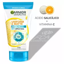 Sabonete Facial 3 Em 1 Antiacne Uniform&matte 120g - Garnier