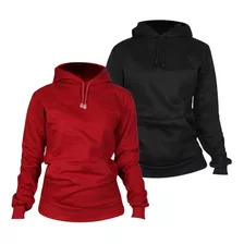 Paquete De 2 Sudaderas Hoodie Capucha Mujer Felpa Moda