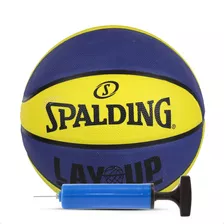 Kit - Bola Spalding Basquete Lay Up Com Bomba