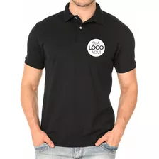 Camisa Polo Personalizada Sua Logomarca Bordada Kit 15 Pçs