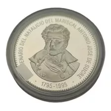 Moneda De Plata Bicentenario Natalicio Antonio José De Sucre