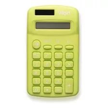 Mini Calculadora De Bolso 08 Dígitos Elgin Portátil Verde