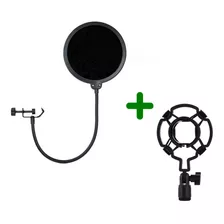 Pop Filter Filtro Anti Puff + Shock Mount Aranha