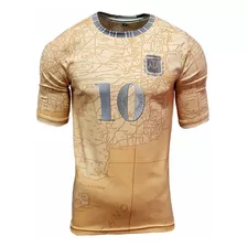 Camiseta Futbol Kapho Argentina Mapa Gold Mundial Niños