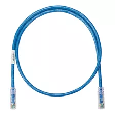 Cable De Red Cat 6 Color Azul 3.0mts. Marca Panduit Netkey