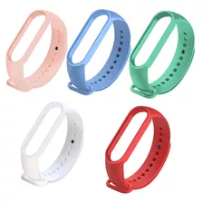 Kit 5 Pulseira Mi Band 5 E 5 Silicone super Resistente