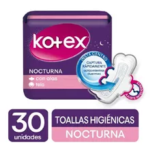 Kotex Toallas Nocturnas X 30 Und - - Unidad a $820