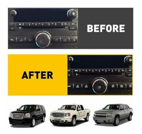For Gmc Chevy Saturn Buick Radio Button Repair Decals Sti Mb Foto 2