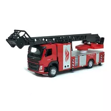 Miniatura - 1:50 - Caminhão Volvo Bombeiro Resgate - Luz E S