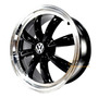 Rines 15x6.5 Barrenacion 4/130 Para Vocho Vw Logo Gun Metal