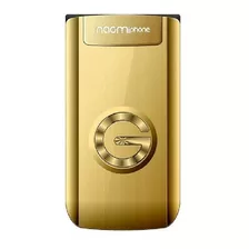 Celular Naomi Gold Tapita Metalica Estilo Dual Sim Cámara Económico Dorado