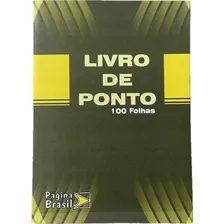 Livro De Ponto Diário 1/4 100 Folhas Capa Dura Funcionário