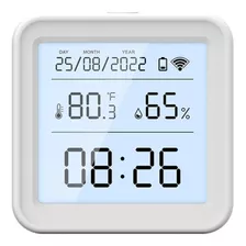 Tuya Th08 Sensor Temperatura Umidade Wifi Smart Alexa Siri Google
