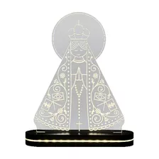 Luminária 3d Led Nossa Senhora Aparecida 30cm 