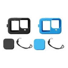 2 Fundas De Silicona Para Gopro Hero 9/10 Con Protectores 