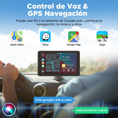 Estreo Inalmbrico 7  Carplay Y Android Auto Bt Fm Cmara Foto 3