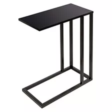 Mesa Auxiliar Forma De C Tbl08725, Color Negro