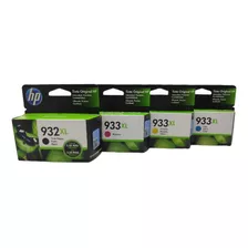 Kit 4 Cartuchos De Tinta 932xl E 933xl Original Hp 7110 7610