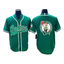 Camiseta Casaca Con Botones Nba Celtics Retro - Xxl