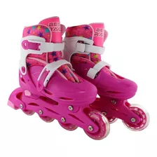 Patins Ajustavel Tri-laine Com Kit De Proteção 32/35 R2943