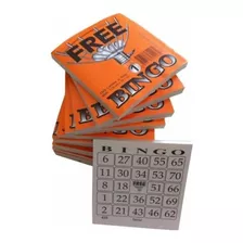 10 Bloco Cartelas Jogo Bingo Papel Jornal 100fls 11x10