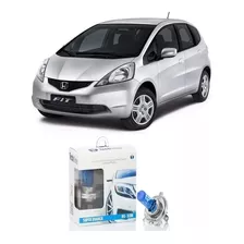 Par Lâmpada Super Branca H4 60w 8500k Farol Honda Fit 2013