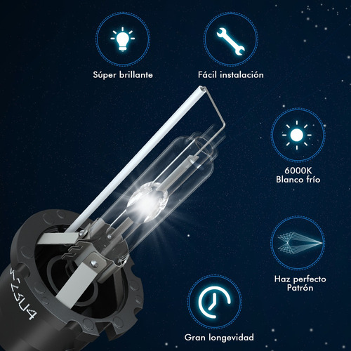 Faro Hid De Xenn Con Luz Alta/baja D2s 35w 6000k