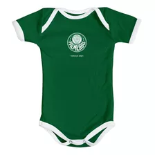 Body De Bebê Palmeiras Alvi-verde - Roupinha Time De Futebol