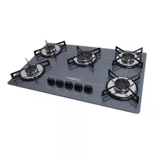 Fogão Cooktop Gás Ultra Chamalux 5 Bocas Prata Bivolt