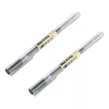 2 Canetas Esferográficas Gel Preta Muji Original 0.5mm Japan