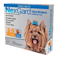 Nexgard De 2 A 4kg Antipulgas E Carrapatos Com 3 Unidades