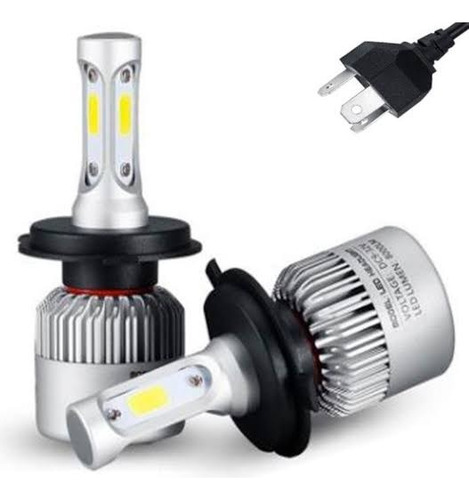 Par De Focos Led 9003 H4 8000lm Nissan Ford Italika Pulsar Foto 2