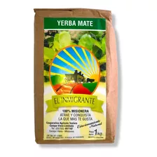 Yerba Mate El Inmigrante 1 Kg. Estacionamiento Natural