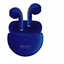 Audifonos Bluetooth Inalambricos Select Sound Bth022 Con Tws Color Azul