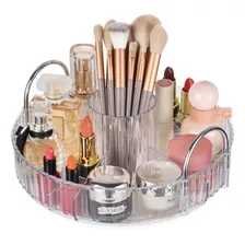 Argox 360 ° Rotary Makeup Organizer, Bathroom Counter Orga. Color Transparent White