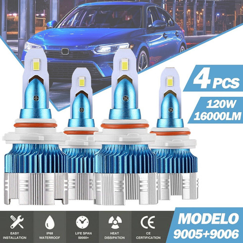 20000lm 80w Kit Focos De Led H11 Luz Baja For Honda