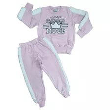 Conjunto Moletom Peluciado Princess Infantil Menina Inverno