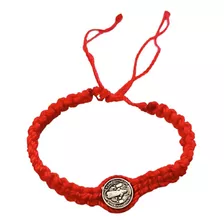 Pulsera De Protección Hilo Rojo Y San Benito Para Bebes