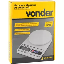 Balança De Cozinha Alta Precisão Digital 10kg Vonder 