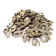 Letras 3cm De Altura De A A Z Em Mdf Cru Kit 312pçs