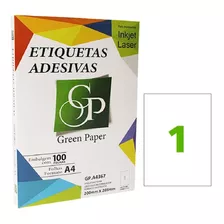 Etiqueta A4 Laser E Jato De Tinta Ca4367 210x297mm C/200 Fls