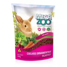 Ração Super Premium Megazoo Coelhos Ornamentais Filhote 500g