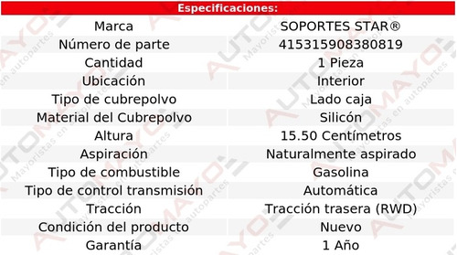 1) Cubrepolvo Junta Int Cutlass Supreme 5.0l 8 Cil 88 Foto 2